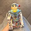 1 Piece Cute Cartoon Crayon Shin-Chan Summer Portable Strap Cup Creative 330/580Ml Straw Cup Home Ornament Unisex Holiday Gift