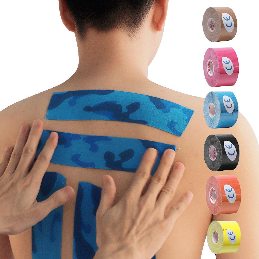 Multi Color Kinesiology Tape Athletic Elastic Tape Relief Muscle Pain Knee Pads For Sport Fitness Bandage 10cm\*5m