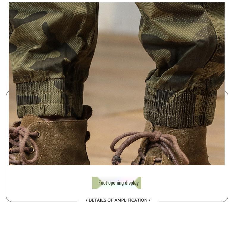 Men's Summer Camouflage Joggers: Versatile, Trendy, Loose-Fit Japanese Street Style Long Pants