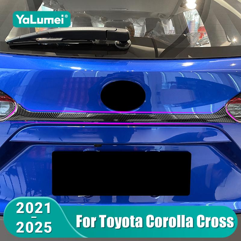 Abw For Toyota Corolla Cross Xg10    2024 2025 Hybrid Rear Tail Trunk Door Upper Strip Trim Cover Accessories