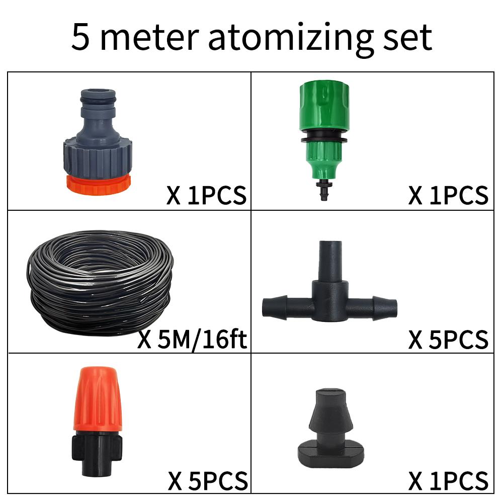 

Комплект для полива с распылительными форсунками 5M-20M, система автоматического распыления и полива растений с полиэтиленовым шлангом 4/7 и соединителем