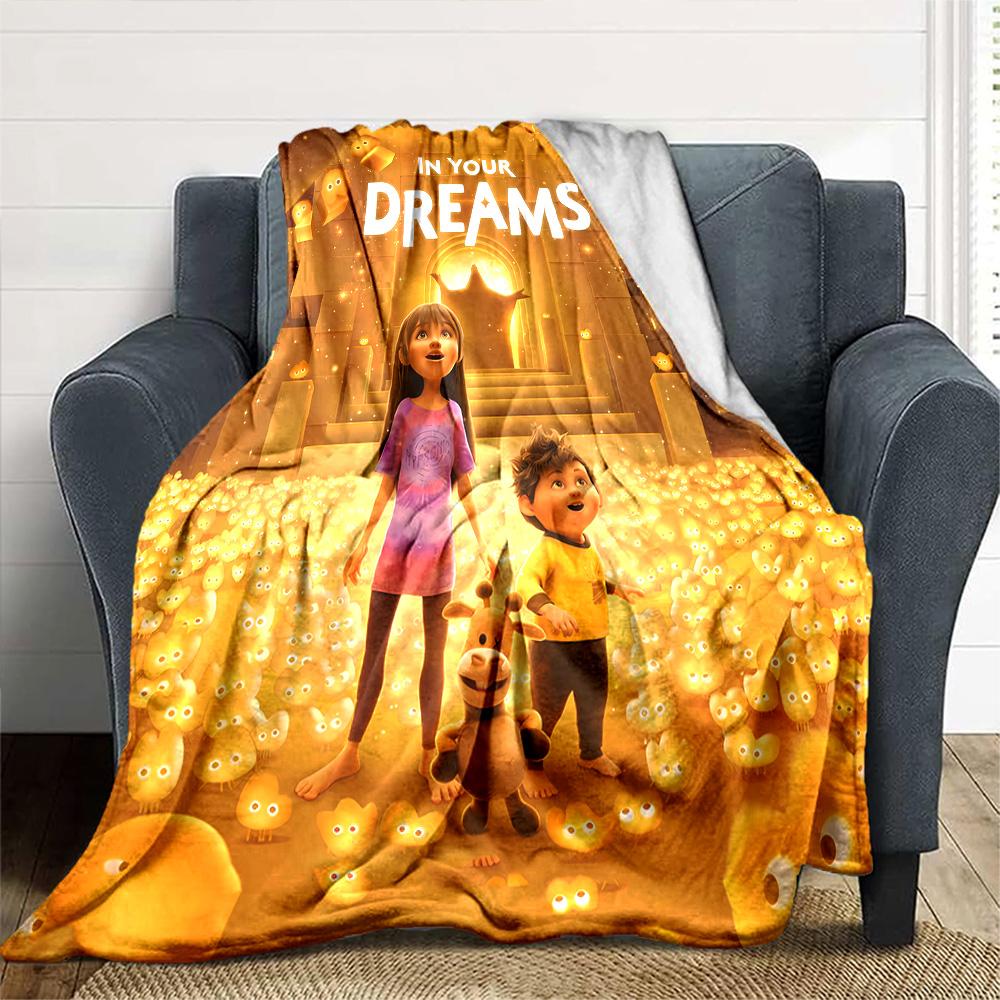 1pc Blanket - movie In Your Dreams Print Design,Lightweight Blanket for Sofa,Bed- Soft &Warm,Gift for All Seasons