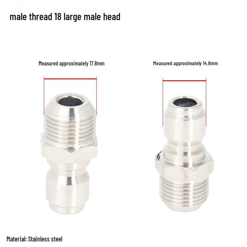 High-Pressure Copper Quick-Connect Water Hose Adapter for Car Washers