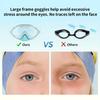 Kids Snorkel Mask Large Frame Swimming Goggles With Nose Cover Anti Fog UV Shield Adjustable Headgear For Outdoor Water Sports