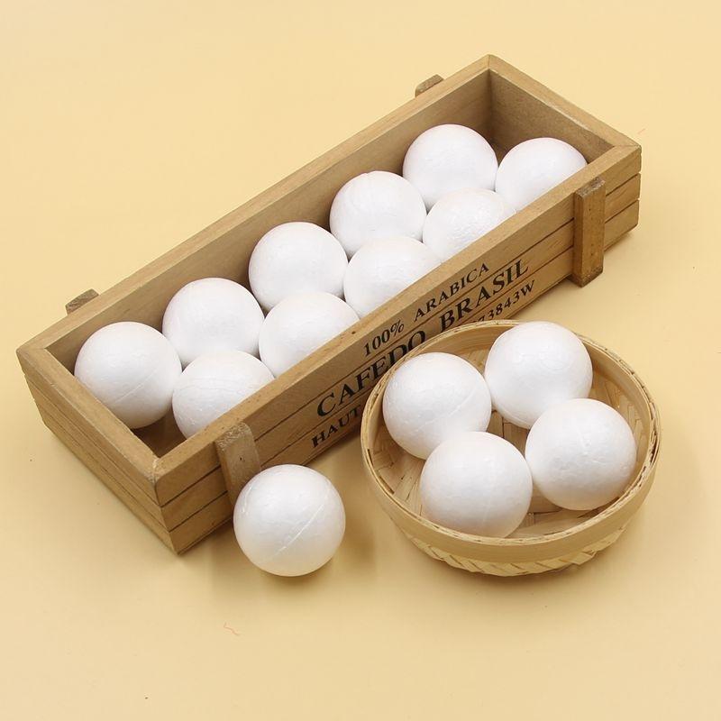30PCS Modelling Polystyrene Styrofoam Foam Ball White Craft Balls for ...