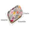 1Pcs Mini Flower Decor Drink Can Tinplate Box Empty Storage Container for Candy Small Accessory Travel Portable Organizer