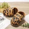Neugeborene Babyschuhe Mode Lässig Kleinkind Jungen PU-Leder Rutschfest Faltbare Gummisohle Kleinkind Erste Laufschuhe