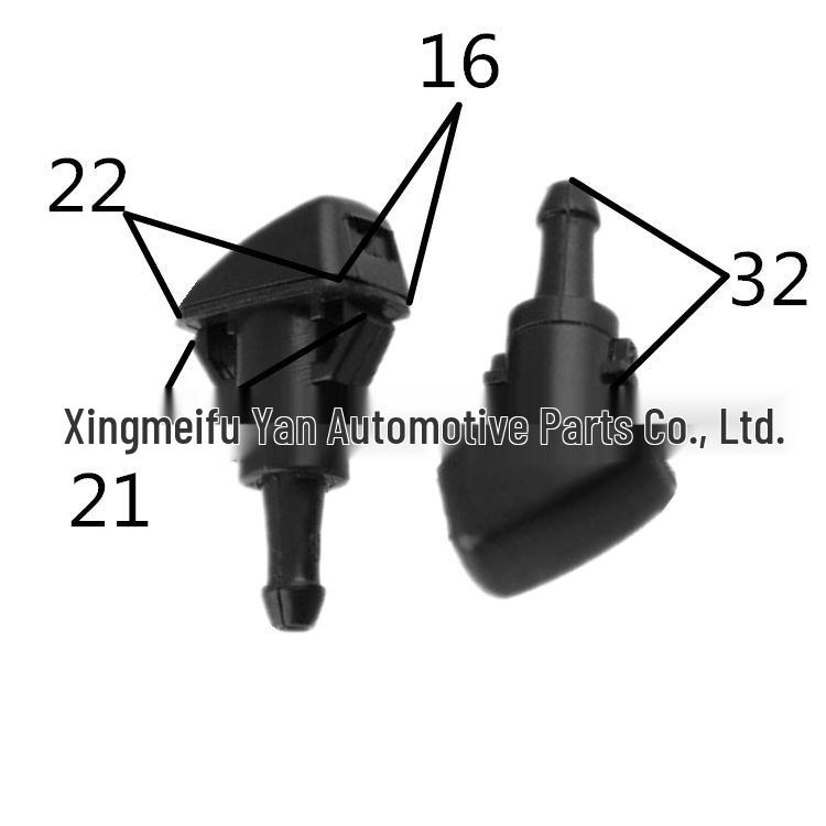 Compatible Hood Washer Nozzle for Chrysler 300C, Dodge, Jeep Compass, and Liberty.