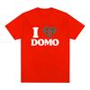 I Love Domo Kun Funny T Shirts Men's Women Clothing Cotton Casual T-Shirts Vintage Short Sleeve Oversized T-shirt Top Streetwear