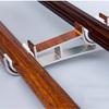 2pcs Curtain Rod Bracket Metal Double Bracket For 28/30Mm Curtain Rails Wall Mount Support Adjustable Up Down Aluminum Alloy