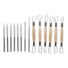 Ensemble d'outils de modelage en argile de poterie en cinq pièces pour sculpture DIY