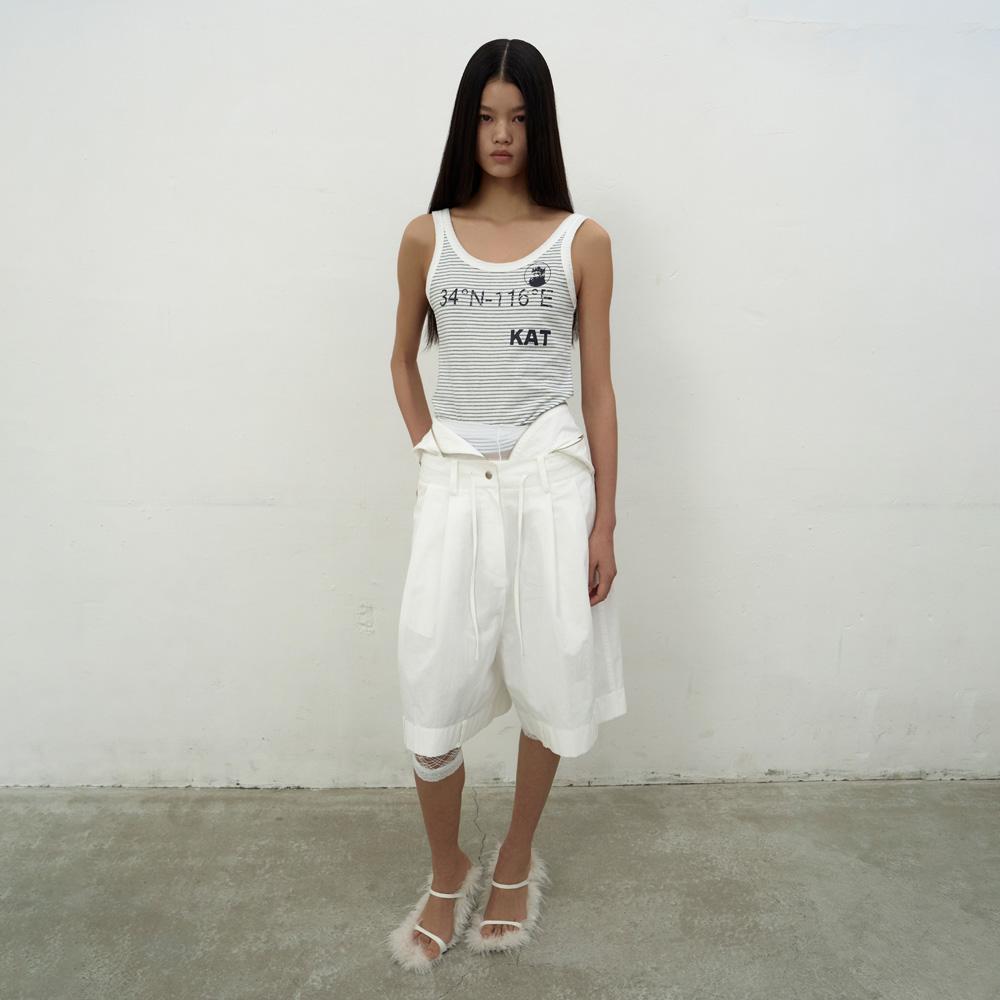 LCDC™ Drawstring Pocket Shorts (White)
