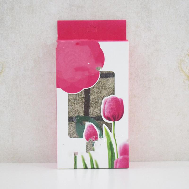 

Одиночная упаковка Тюльпан, Одиночная упаковка Полотенце, Подарочная коробка с полотенцем с вышитым логотипом, Красивое, Прочное, Простое полотенце