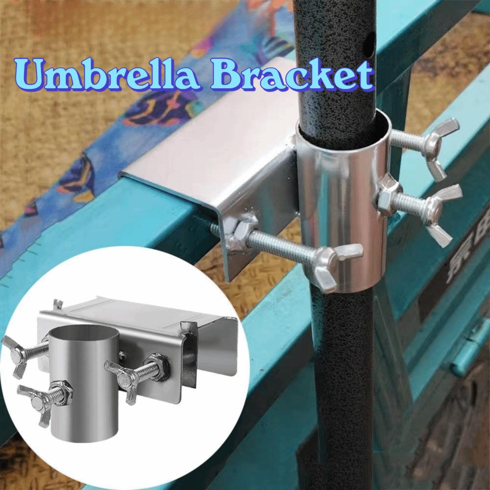 Adjustable Patio Umbrella Holder Anti-rust Deck Umbrella Mount Umbrella Clamp Bracket Outdoor