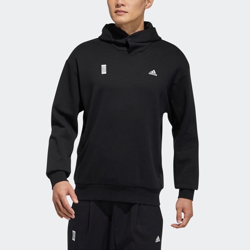 Adidas Printed Sports Pullover Hoodie Men Hoodie Black GP0912