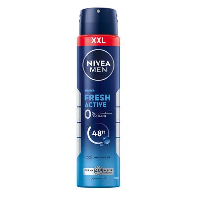 Nivea Men Fresh Active Dezodorant Męski W Sprayu - Bez Alkoholu 250Ml