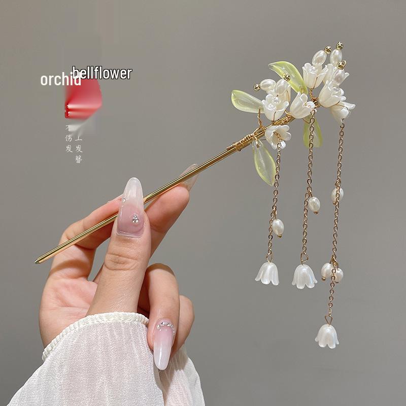 

Элегантная ретро заколка-кисточка для прически пучок ханфу - Женская металлическая заколка для волос в китайском стиле