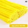 100pcs Fuzzy Wire Chenille Stems DIY Strips Twist Bar Anvil Wire Craft Pipe Handicraft Material Plush Tube Creative Toy