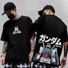 T-shirt da uomo in puro cotone con Mobile Suit RX-78-2 Gundam, T-shirt a maniche corte da donna, Streetwear casual, Top giapponese Amuro Ray