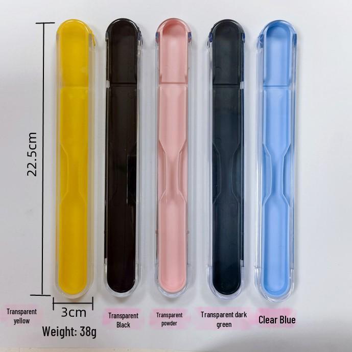 

Portable 304 Stainless Steel Chopstick Box - Single/Double Set for Outdoor Travel 22cm Transparent Pink