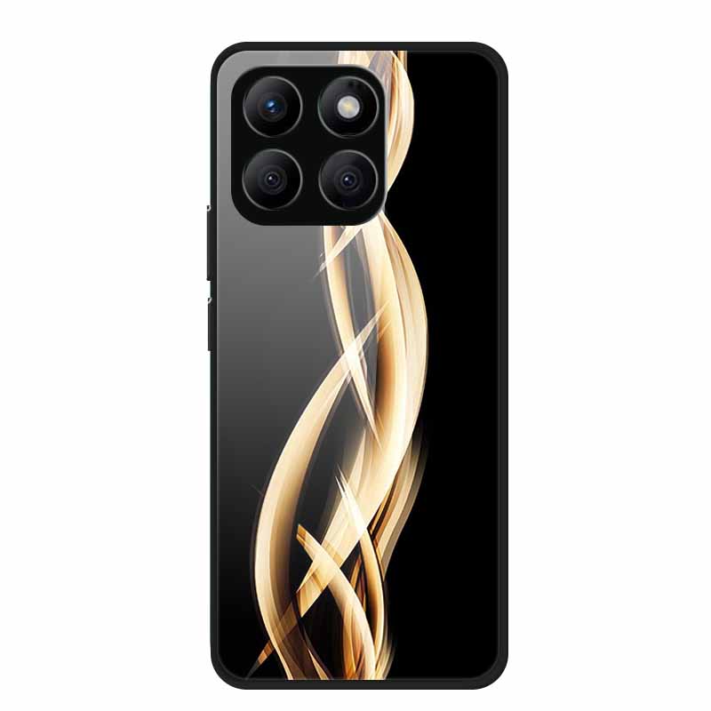 Glass Back Cover For Honor X8c Case X 8 c Soft Bumper Hard Tempered Glass Case For Honor X8c 4G Case HonorX8c X8 c X 8c 6.7" Bag
