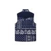 Levis Fashion Print Stand Collar Jacket Vest Men Outerwear Navy A5634-0001
