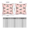 Panda Love Animal Square Pillow Case Valentine'S Day Cushion Cover Zipper Decorative Pillowcase For Sofa 45*45Cm