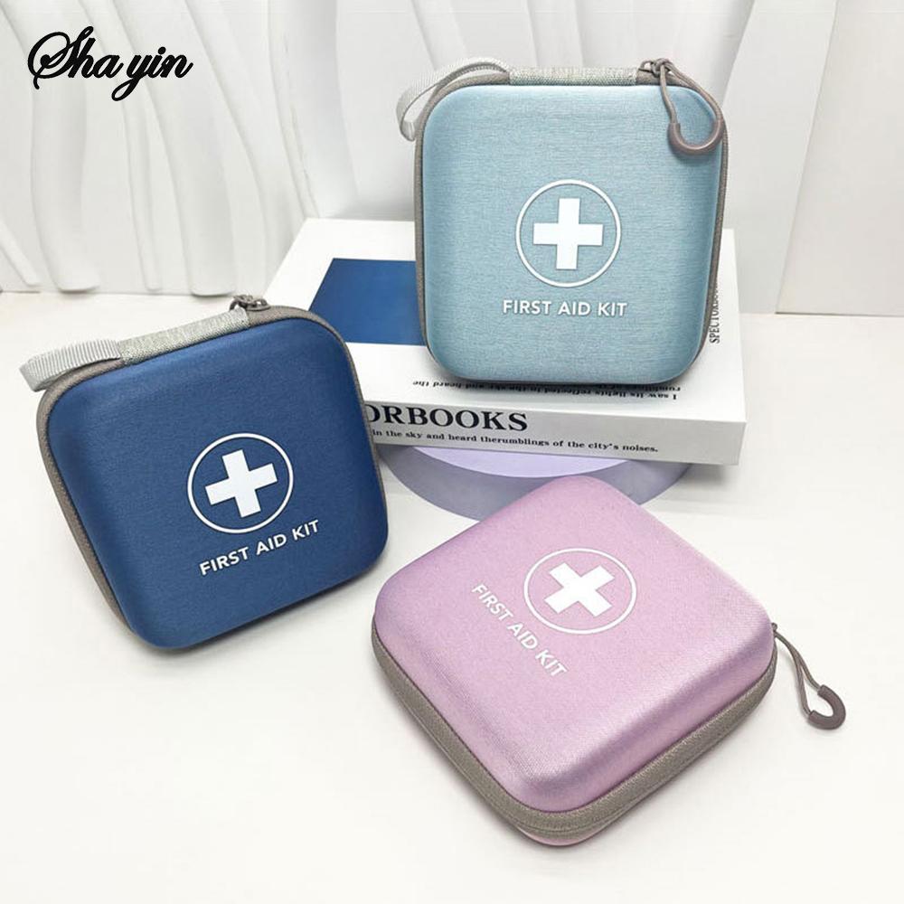 EVA hard shell medical supplies storage bag, travel essential first aid kit, home care supplies storage box