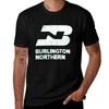 Burlington Northern Railroad T-Shirt Cotton T Shirts Man 100% T Shirts for Man Graphic Funny T-Shirt