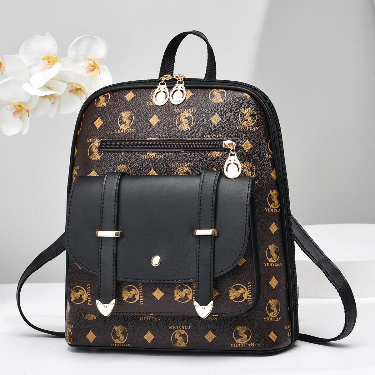 Высококачественные женские сумки, роскошный дизайнерский водонепроницаемый рюкзак, универсальные портативные рюкзаки для отдыха на открытом воздухе чёрный