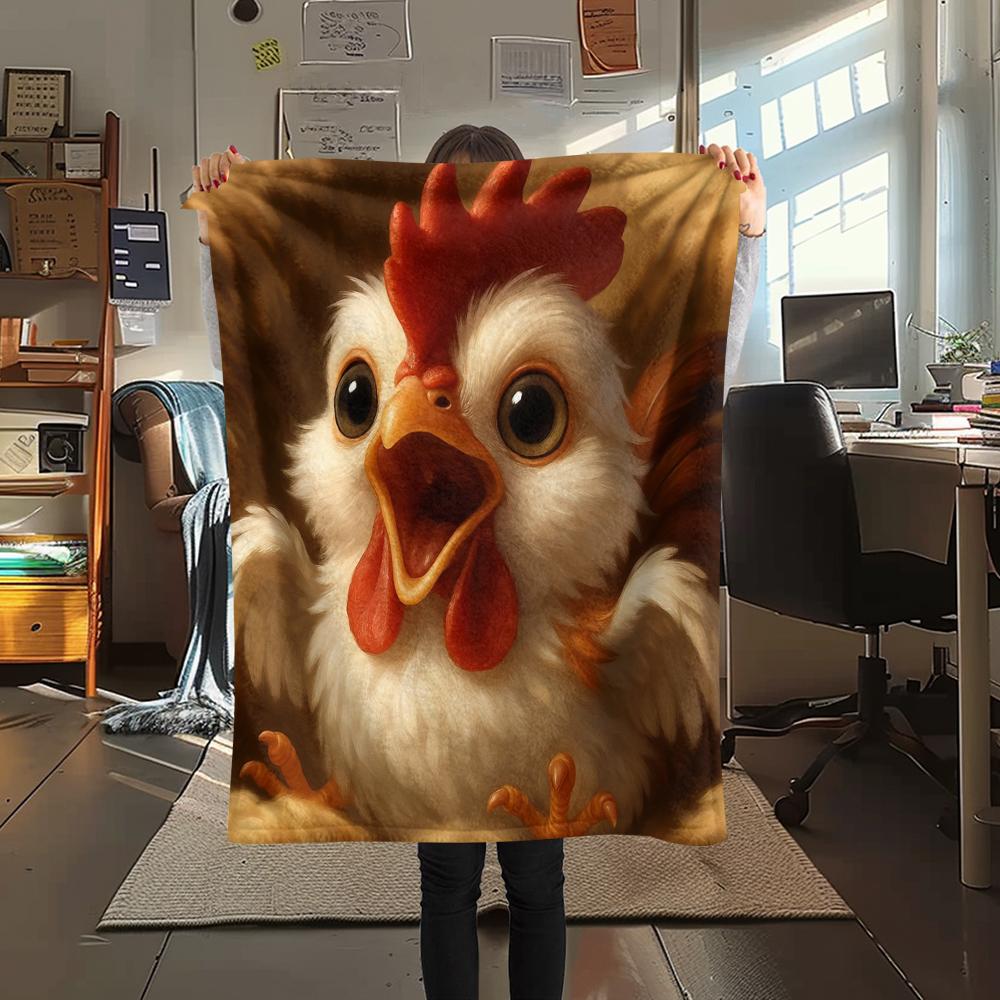 1Pc Cartoon Print Flannel Blanket, High Quality Comfortable for All Seasons, Home Decor, Warmth and Comfort, Perfect for Christmas Birthday Gift