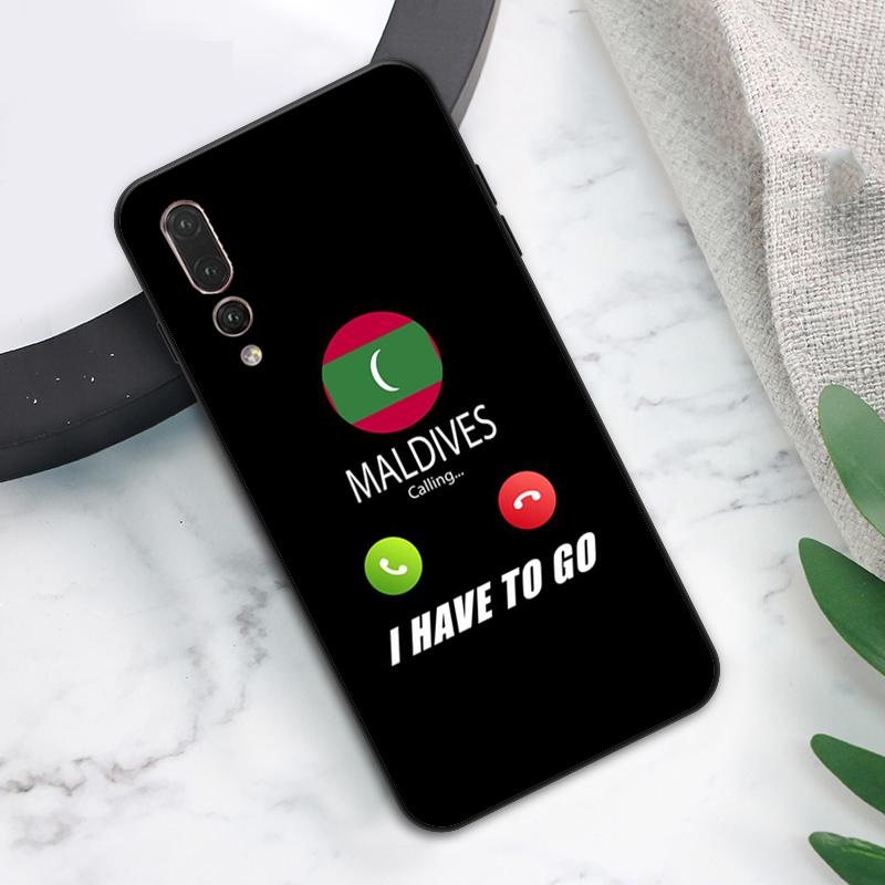 Maldives Flag Case For Huawei Nova 3i 7i 8i 11i 12i 9 10 SE Y73 Y90 Y70 Y72 Y61 Y91 P30 P40 Lite P60 Pro
