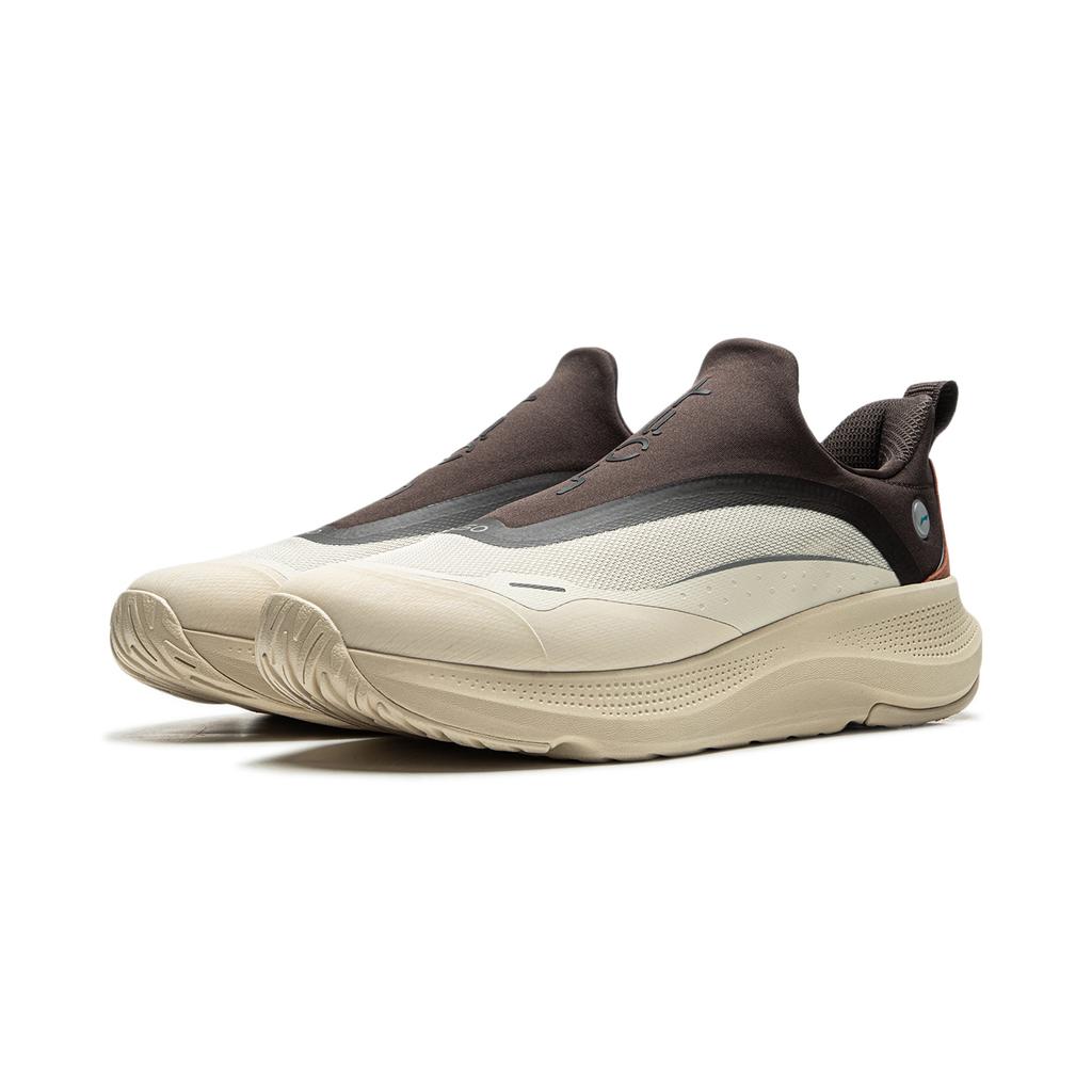 New LiNing SOFT GO Anti Slip Wear Resistant Low Top Casual Shoes Men's Oat Gray AGLU099-5