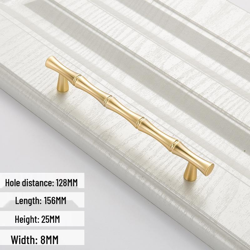 Creative Zinc Alloy Bamboo Knob for Furniture - Exquisite Antique Handle Accessories