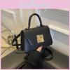 Chic Street Style Pu Shoulder Bag Trendy Small Square Bag With Magnetic Closure
