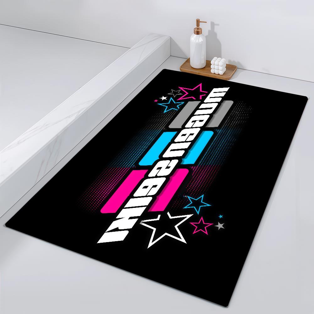 

Door Cool Seiki Mat Bedside Entrance Bath Floor Decoration Corridor Door Fashion Logo Mat Carpet Living Room M-Mugen Balcony 40cm x 60cm