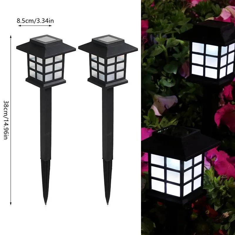 2 Pack Solar Pathway Lights, Outdoor Solar Lamp Waterproof Landscape Lighting for Garden,Yard,Patio,Walkway,Driveway Decor