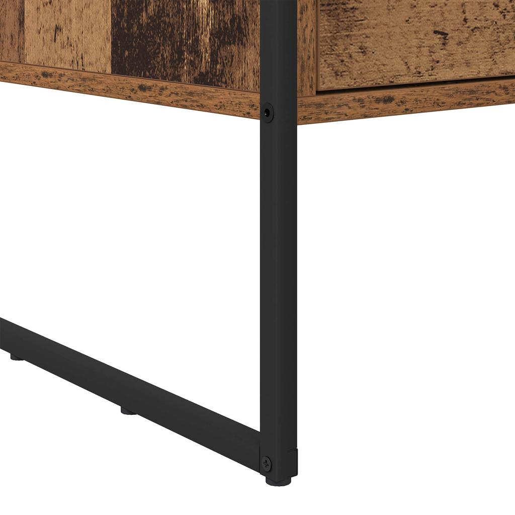 Coffee Table Reclaimed Wood Look 100 x 46 x 40 cm Wood Based Material