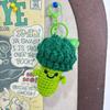 Hand-Crocheted Mini Vegetable Keychain - Cabbage & Broccoli Doll