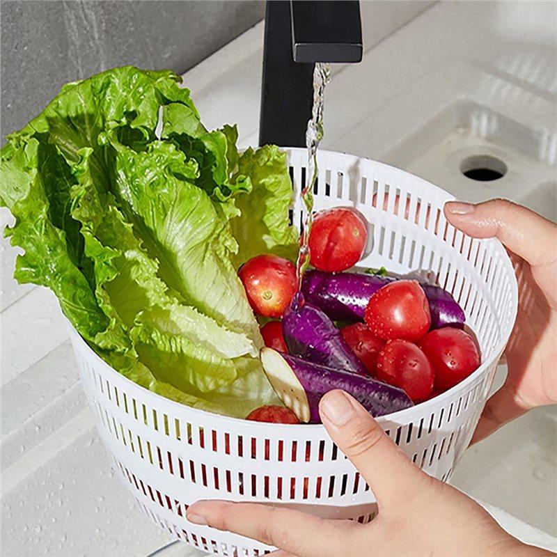 A25F-Electric Salad Spinner - Lettuce Vegetable Dryer, USB Rechargeable, Quick Drying Lettuce Fruit Spinner With Bowl