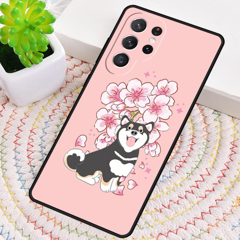 Shiba Inu Cute Cartoon Art Phone Case For Samsung Galaxy Note 10 Pro S26 S25 S24 S23 S22 Ultra Plus S21 FE S20 Shockproof Cover