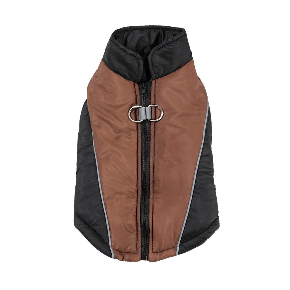 Winddichte Hundekleidung für den Außenbereich für kleine und mittelgroße Hunde mit D-Ring, warme Welpenjacke, Yorkshire-Schnauzer-Haustierkostüm