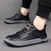 Young men's shoes 2025 autumn new men's soft-soled sports shoes platform shoes casual board shoes trend 2025