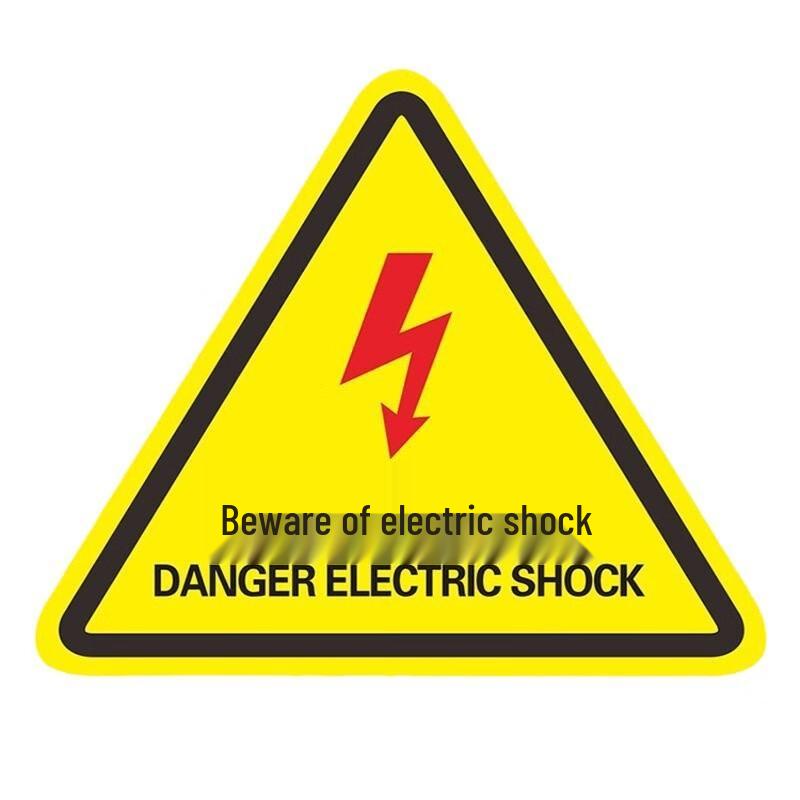 

Longchan PVC Triangle Electric Shock Warning Sticker (2-Pack)