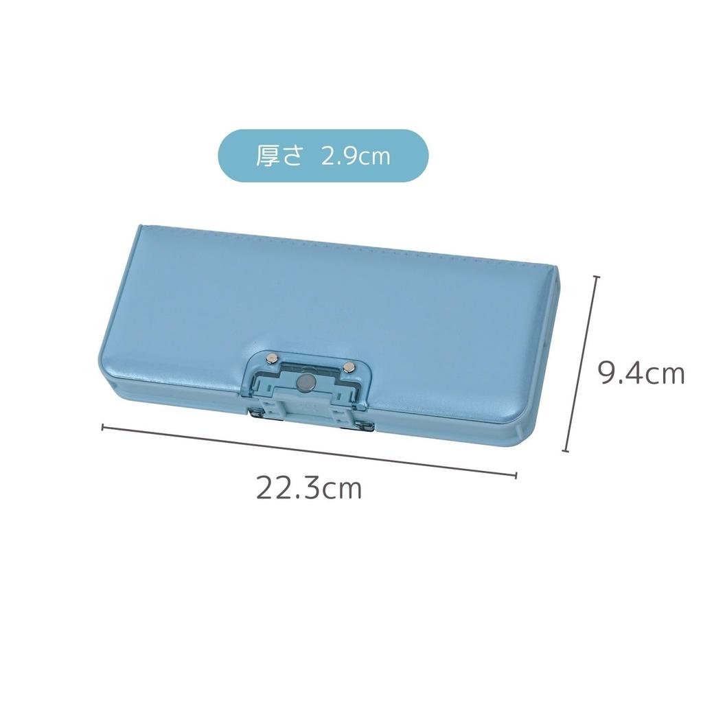 Kutsuwa Pencil 2 Light CF500LB Auto-Lock Case, Doors, Blue,