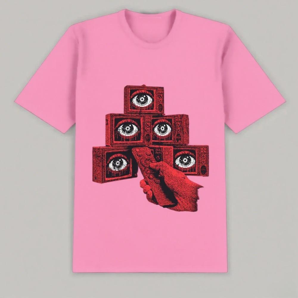 Short-sleeved Art Breathable Daily Style Trend Printing Cotton Women's T-shirt Emerging New Street Style Couple Tide Brand Tops