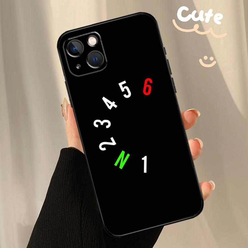 1N23456 Motorcycle Phone Case For iPhone 16 15 14 Pro Max 11 12 13 Pro Max Mini XR 16e 15 16 Plus Soft Cover