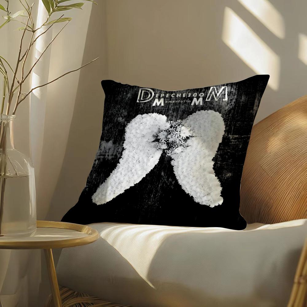 Band D-Depeche Mode Memento Mori Pillow Case Pattern Printed Pillowcase For Living Room Sofa Cushion Cover & Bedroom Decor