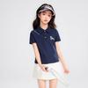 Girls' Embroidered Polo Short Sleeve T-Shirt