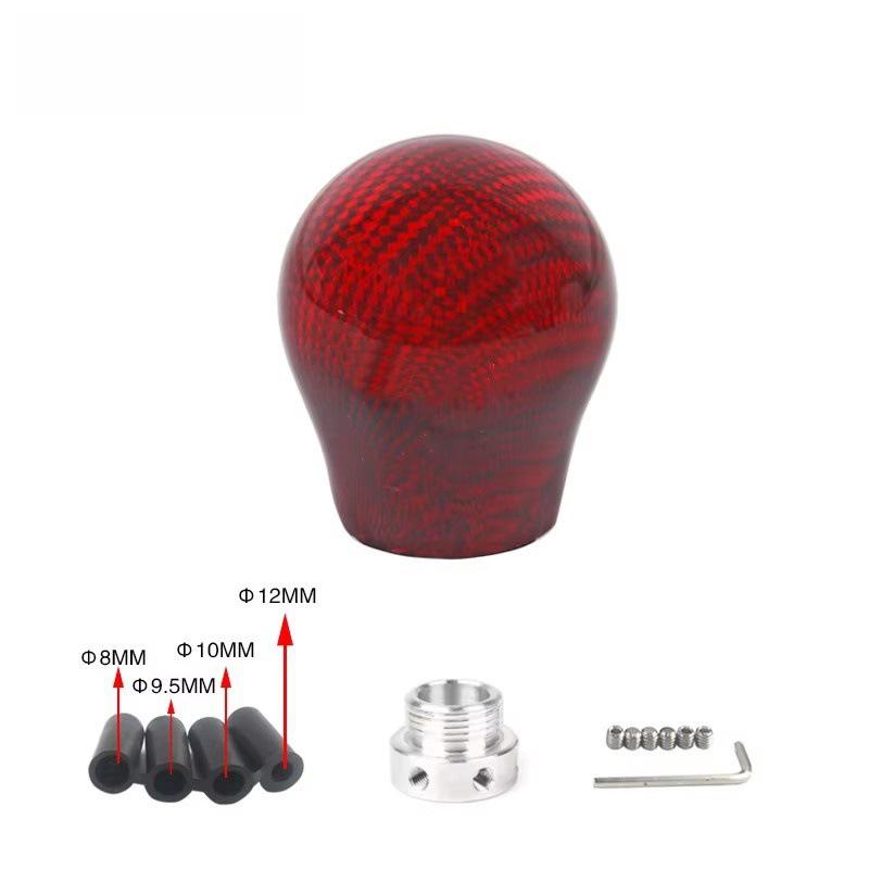 

Carbon Fiber Gear Shift Knob for Cruze, Fuyidi, Baojun Yuedong, Carnival - Reverse Gear Lift червоний